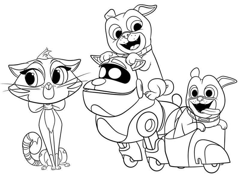 Fun hissy rolly bingo arf puppy dog pals coloring page puppy coloring pages cartoon coloring pages disney coloring pages