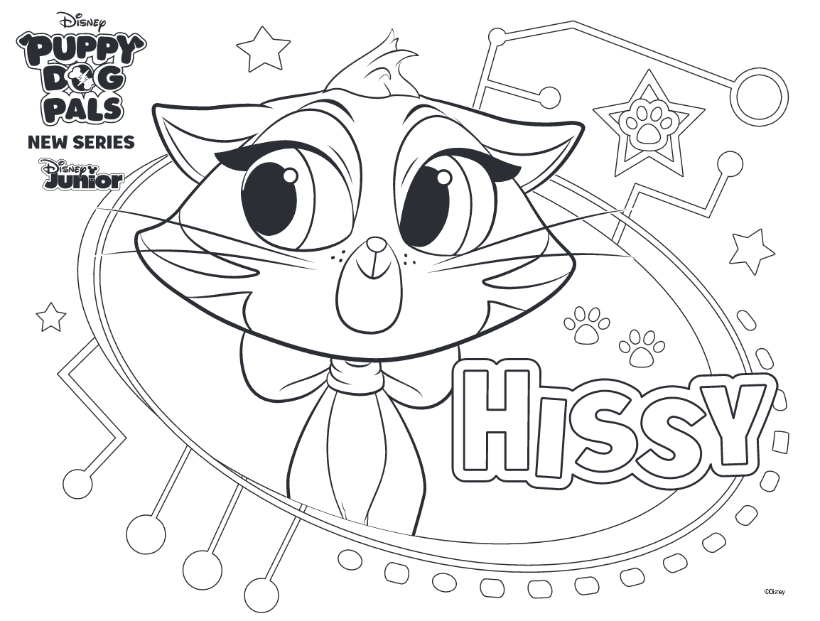 Puppy dog pals coloring pages