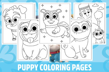 Puppy dog pals coloring pages for kids girls boys teens activity school