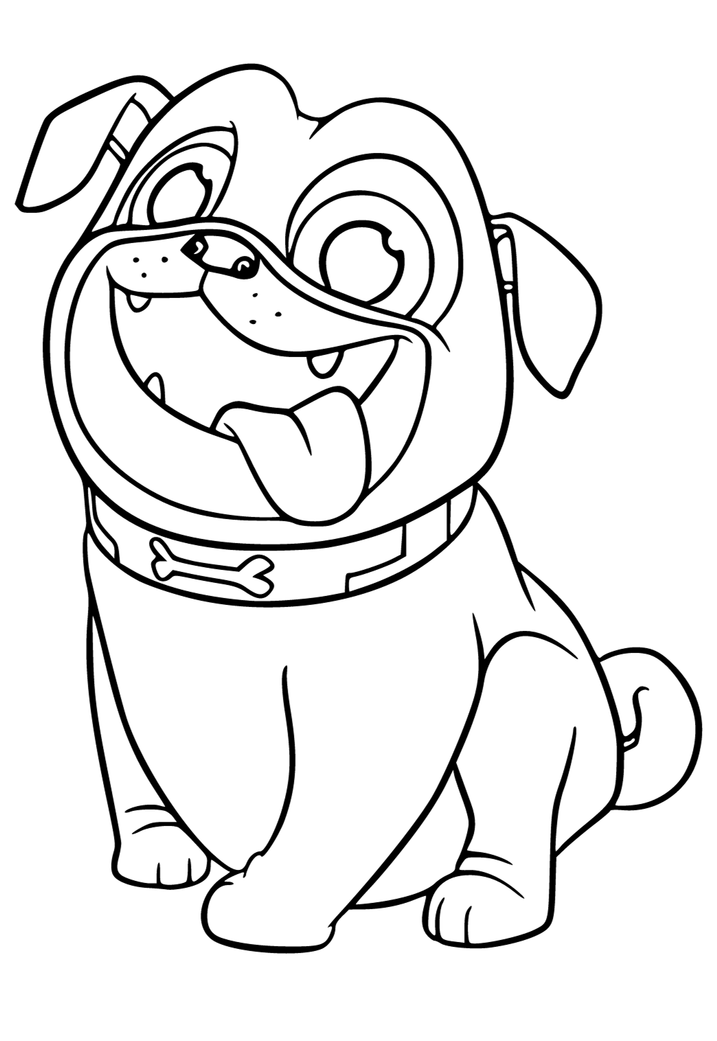 Free printable puppy dog pals hero coloring page for adults and kids