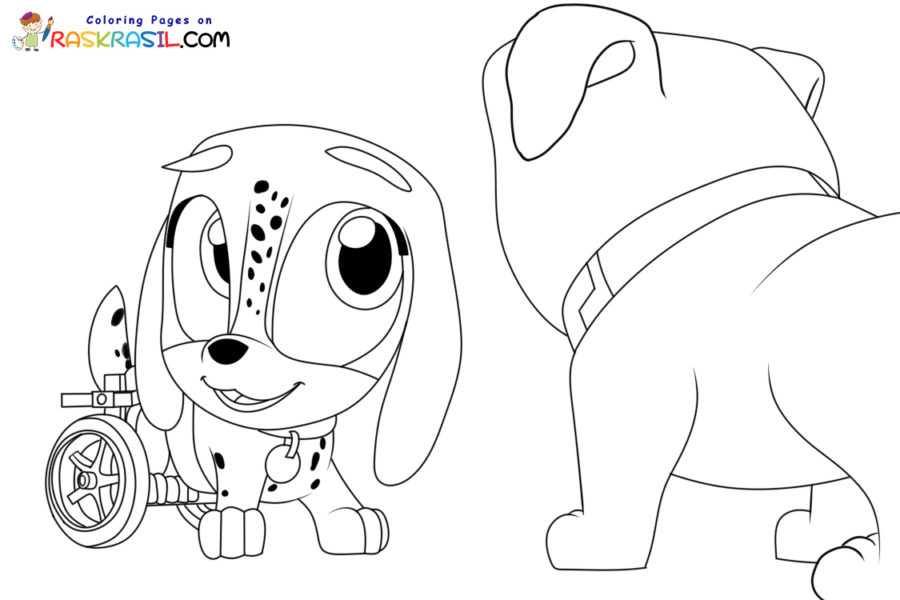 Puppy dog pals coloring pages