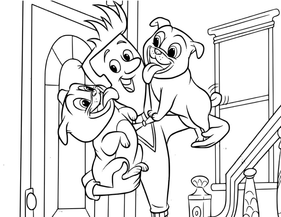 Get this puppy dog pals coloring pages for kids frt