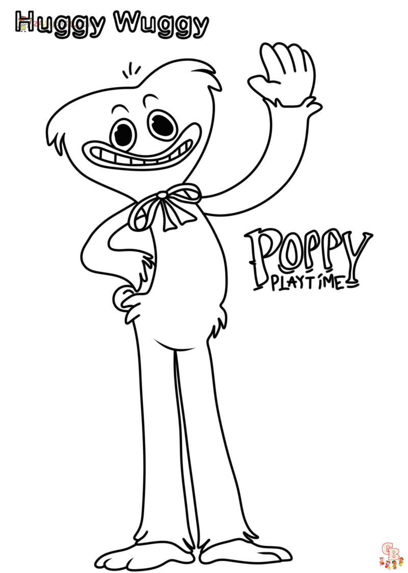Poppy playtime coloring pages for kids free printable