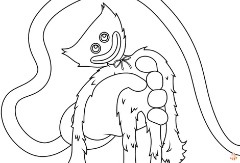 Poppy playtime coloring pages for kids free printable