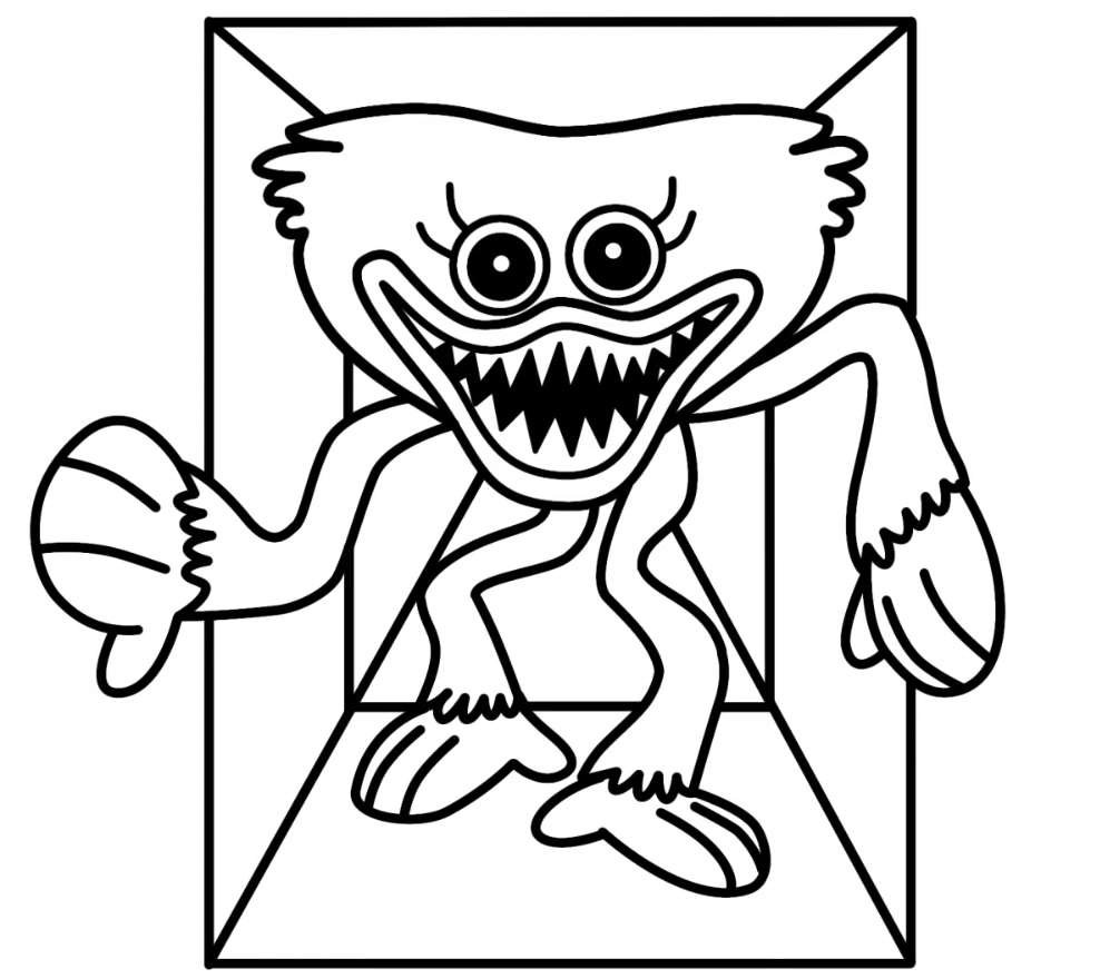 Poppy playtime coloring pages printable for free download