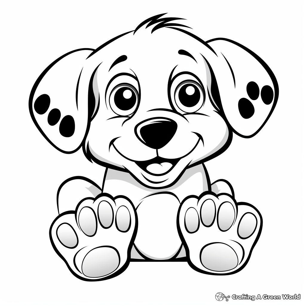 Paw print coloring pages
