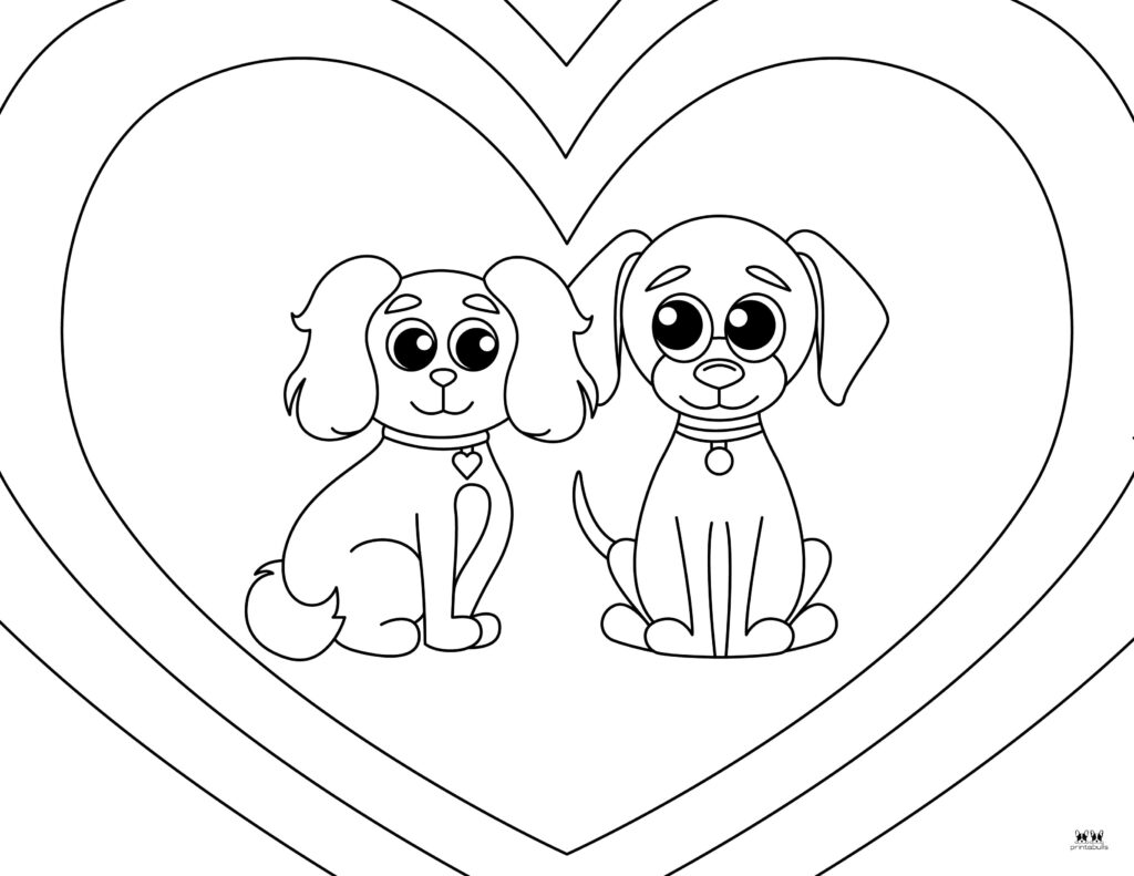 Puppy coloring pages