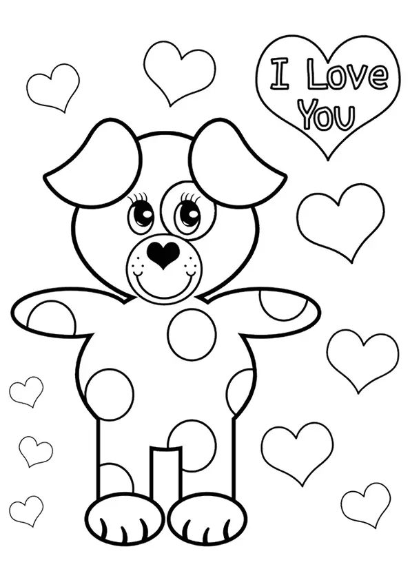 Valentines day coloring pages for free
