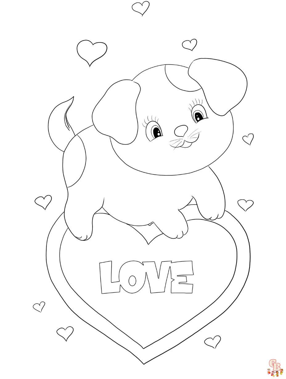 Puppy coloring pages