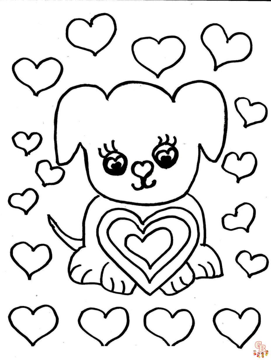 Puppy coloring pages