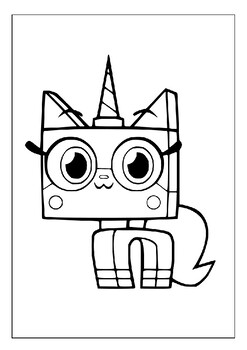 Unikitty and puppycorn coloring sheets creative expression for kids