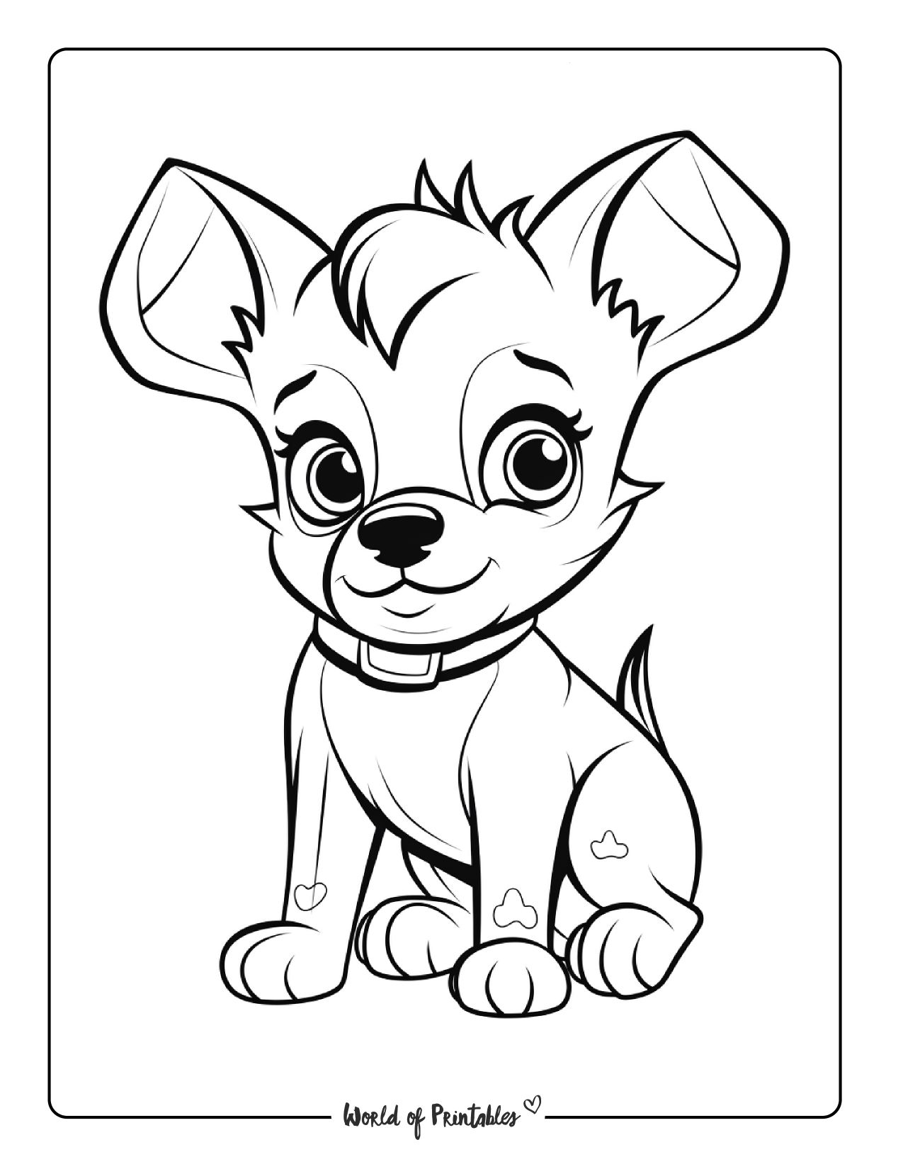 Puppy coloring pages