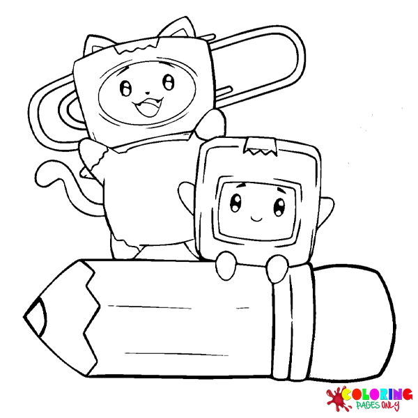 Lankybox coloring pages