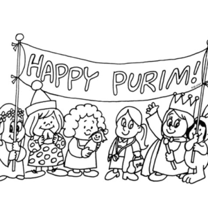 Purim coloring pages printable for free download