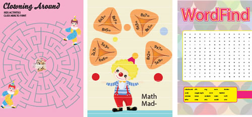 Purim worksheets