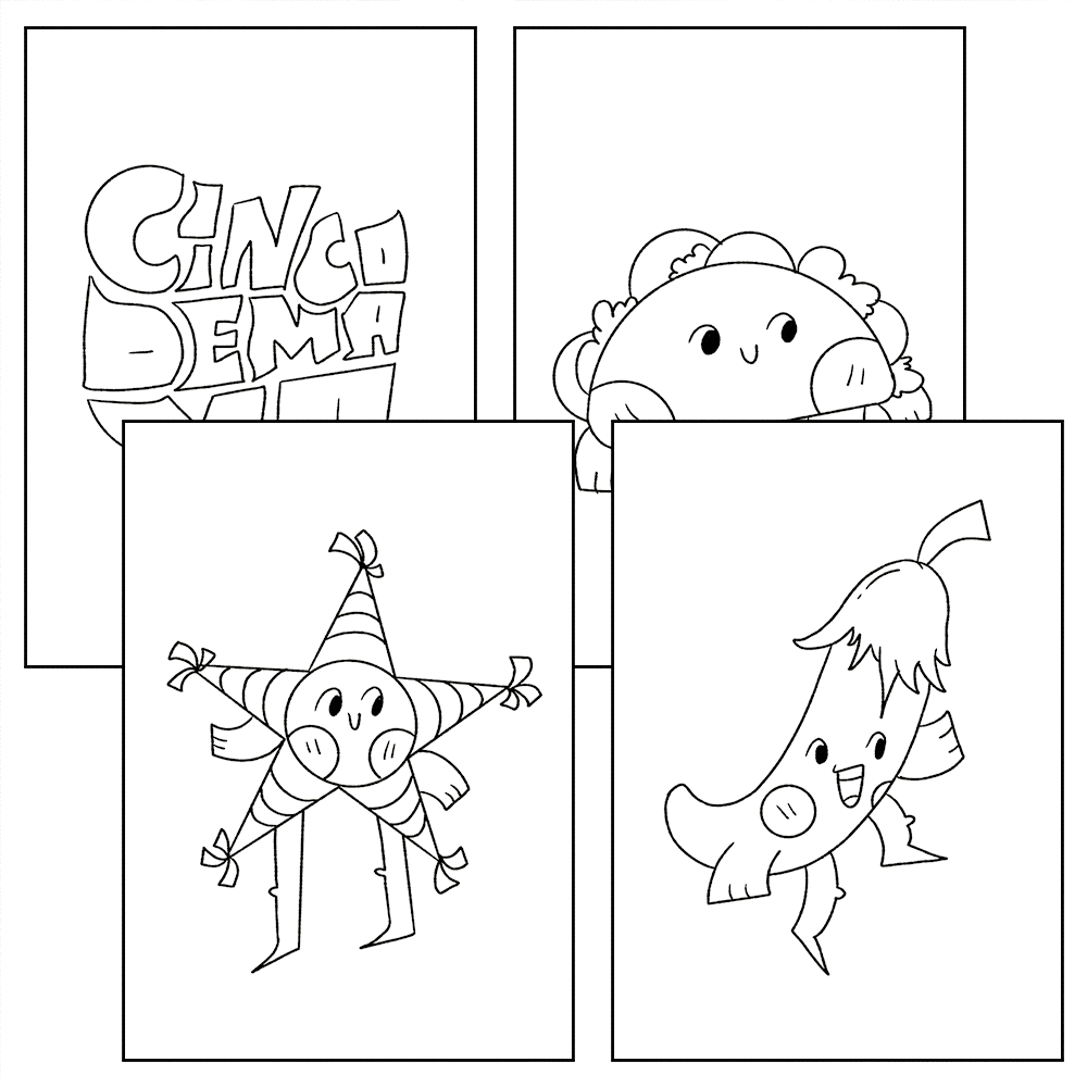Cinco de mayo coloring pages fifth of may coloring worksheets activities made by teachers