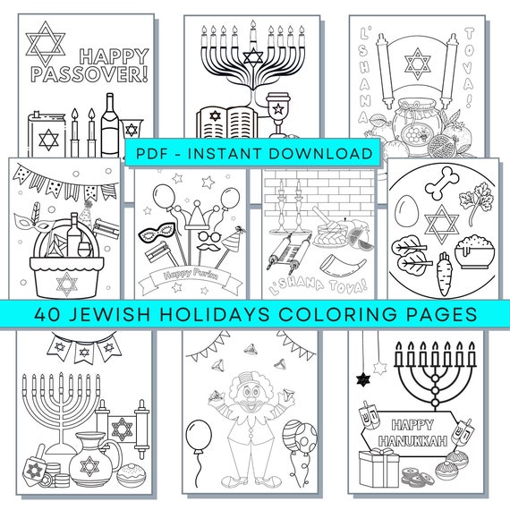 Jewish holiday coloring pages purim coloring pages hanukah coloring pages passover coloring pages rosh hashanna coloring pages
