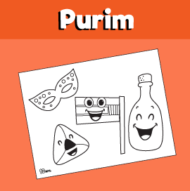 Coloring page for purim â minutes of quality time