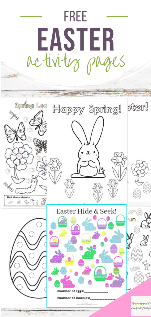 Free easter coloring sheets and activities