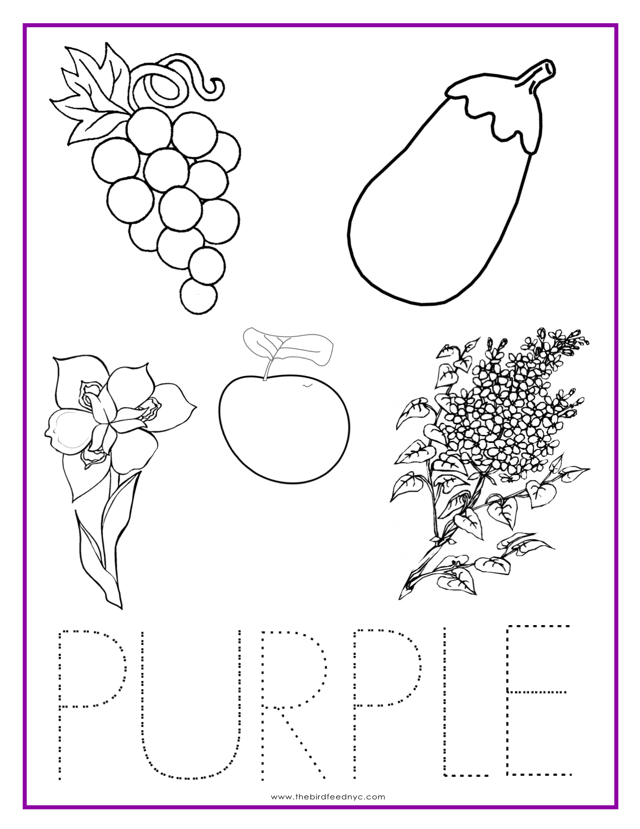 Color purple worksheets for preschool preschool color activities color activities activity sheets for kids