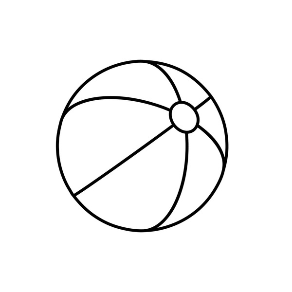 Beach ball clipart royalty