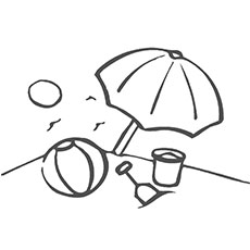 Top free printable beach ball coloring pages online