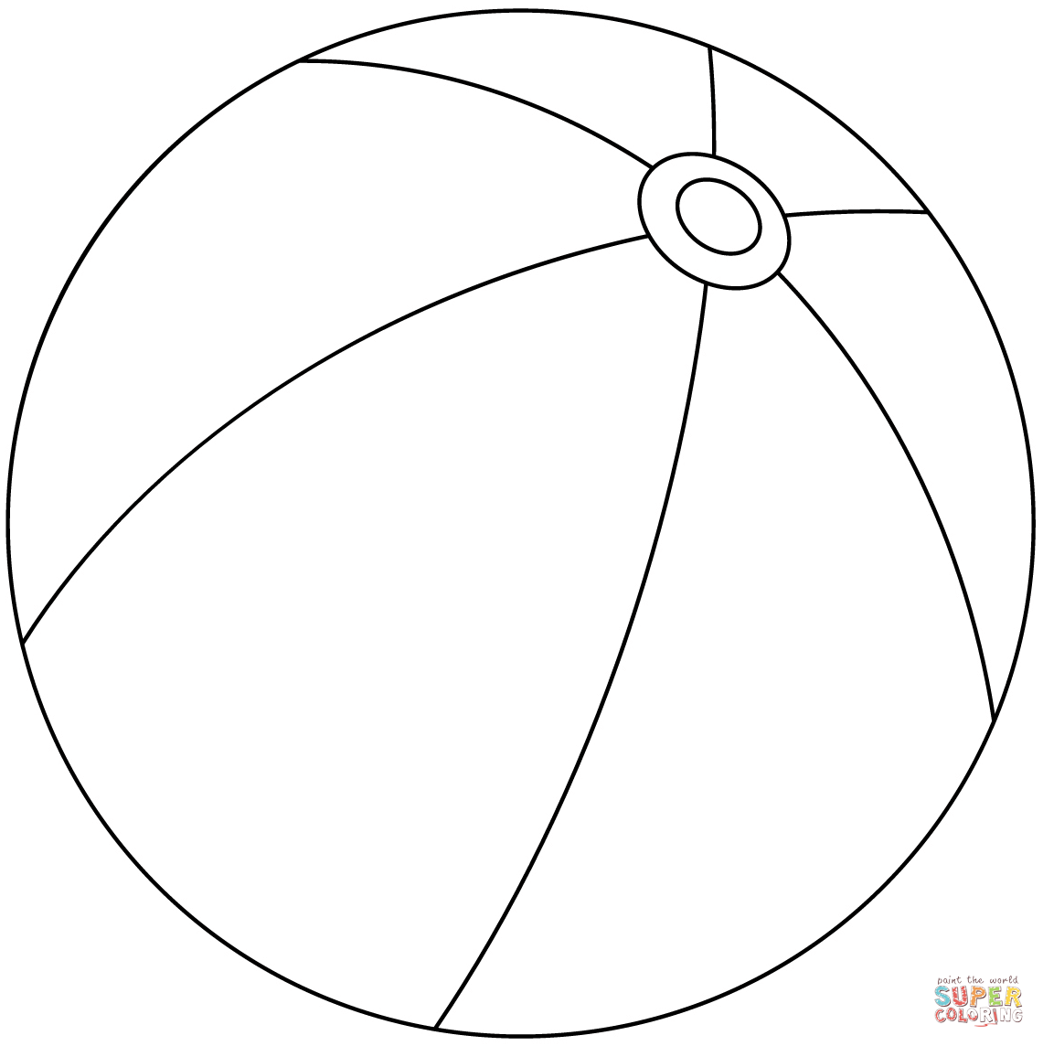 Beach ball coloring page free printable coloring pages