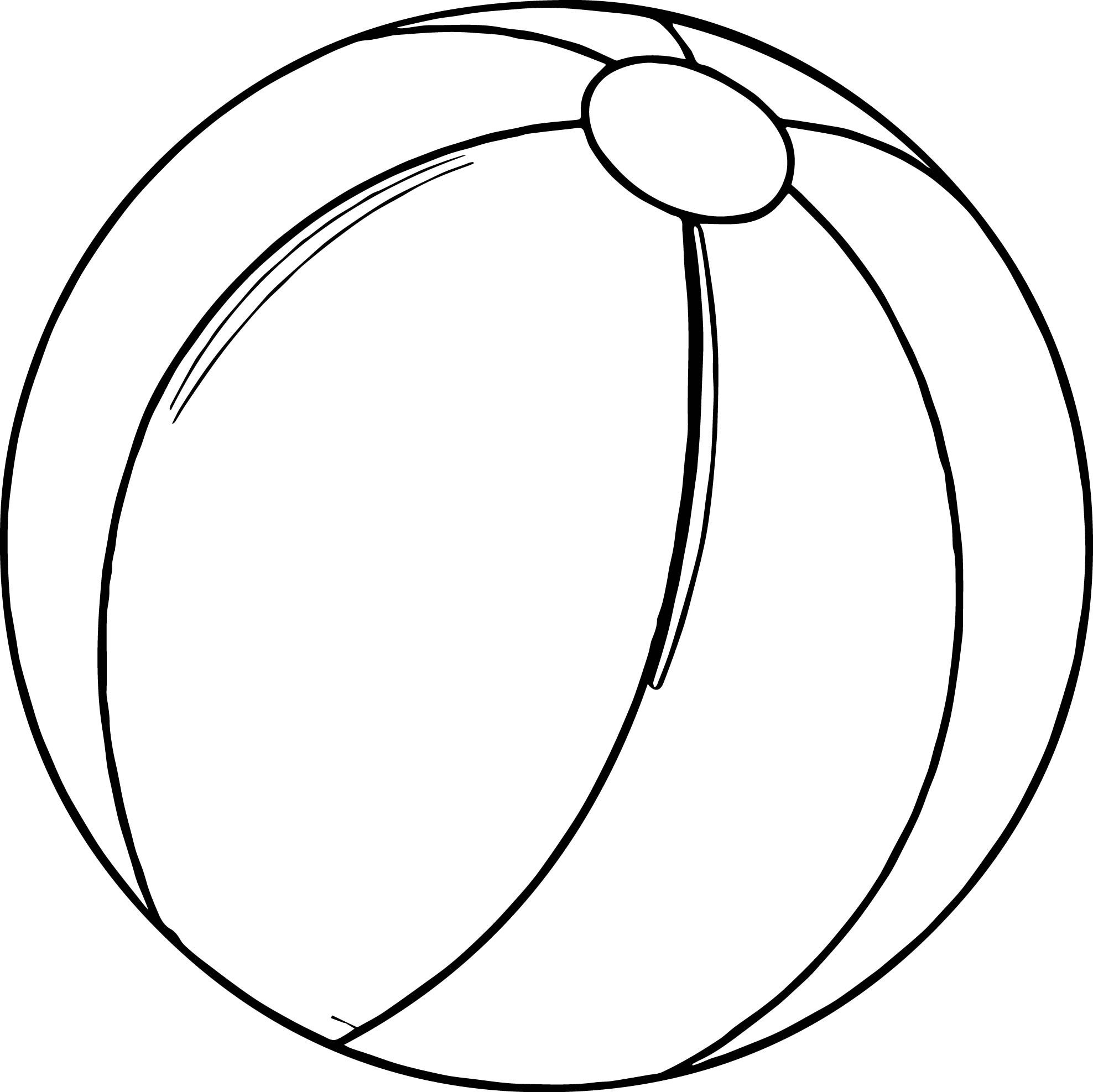 Awesome summer beach ball coloring page plaj topu boyama sayfalarä
