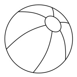 Beach ball coloring page beach ball clip art coloring pages