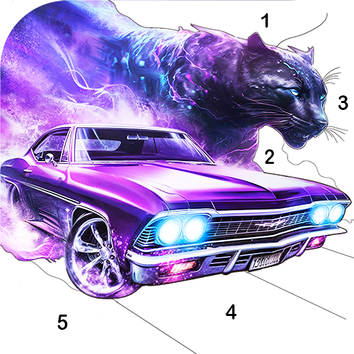 Cars transport coloring games