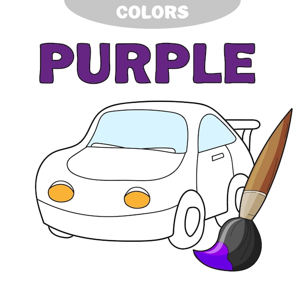Premium vector learn the colors