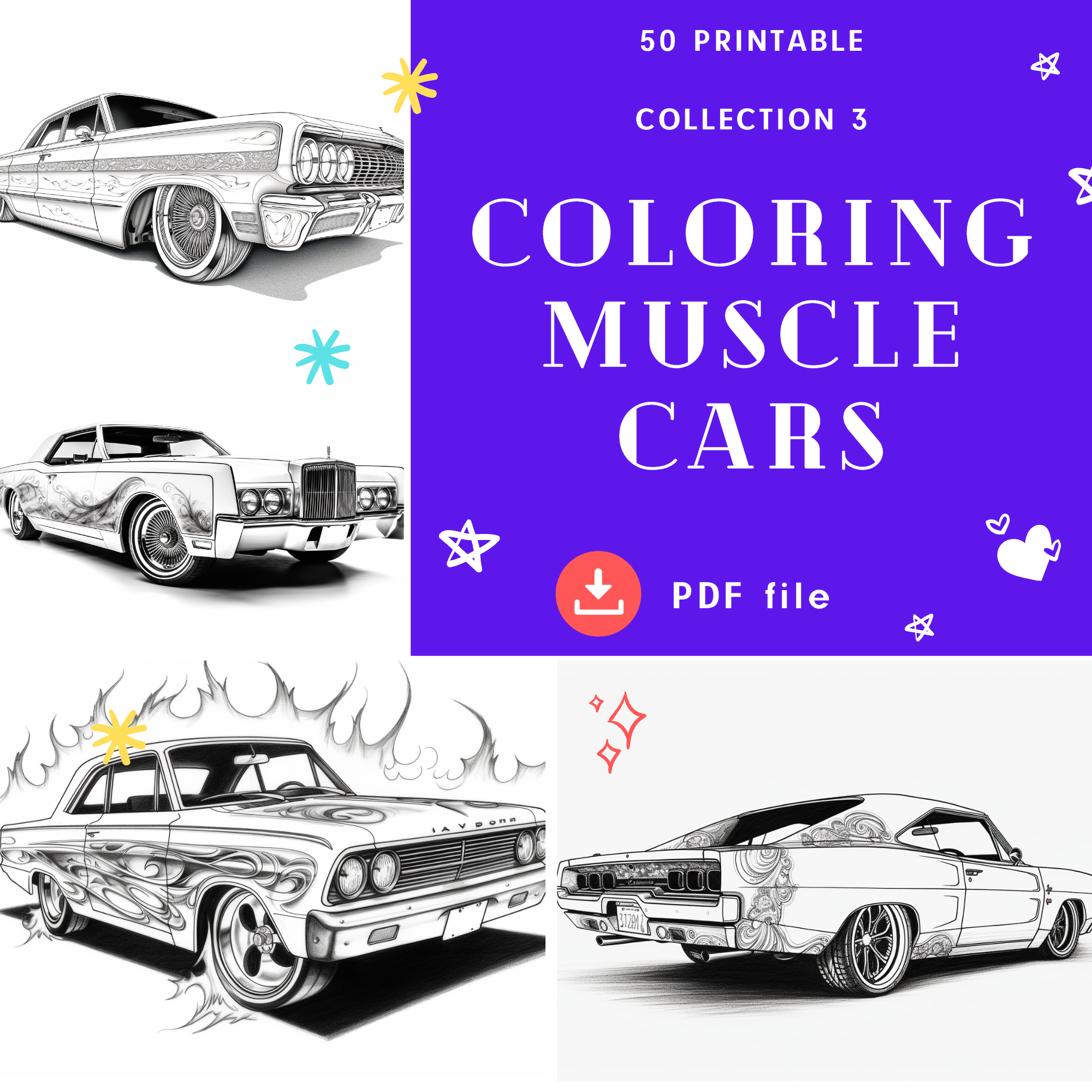 Coloring book for children lowriders c coloring book f