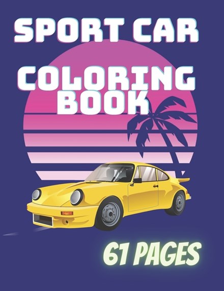 Sport car coloring book by masti pany