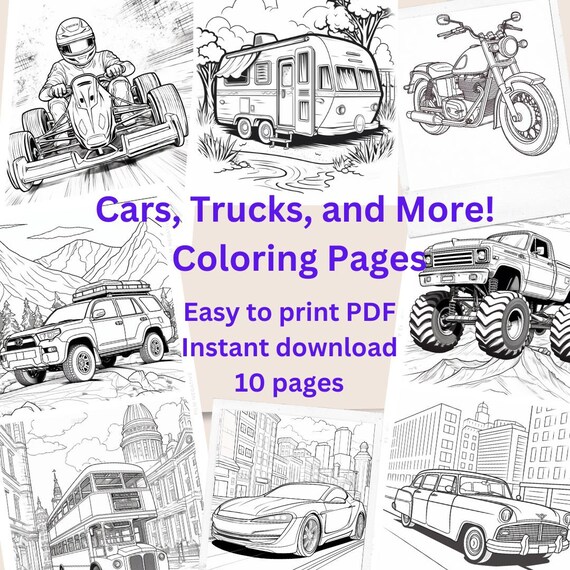 Cars coloring pages pages printable coloring pages pdf download now