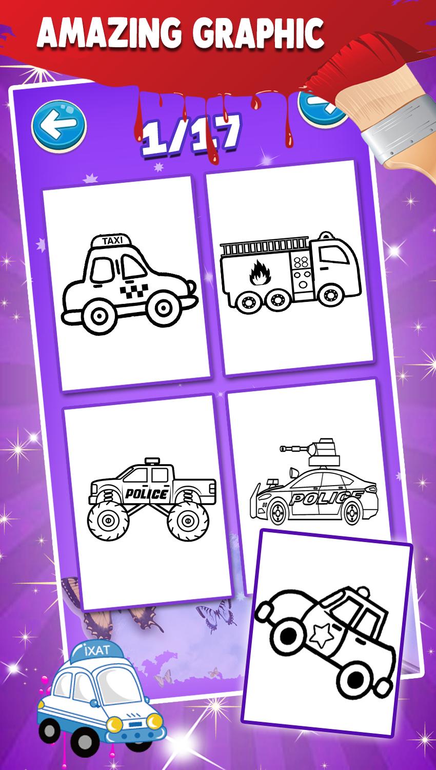 Glitter coloring pages for cars source code