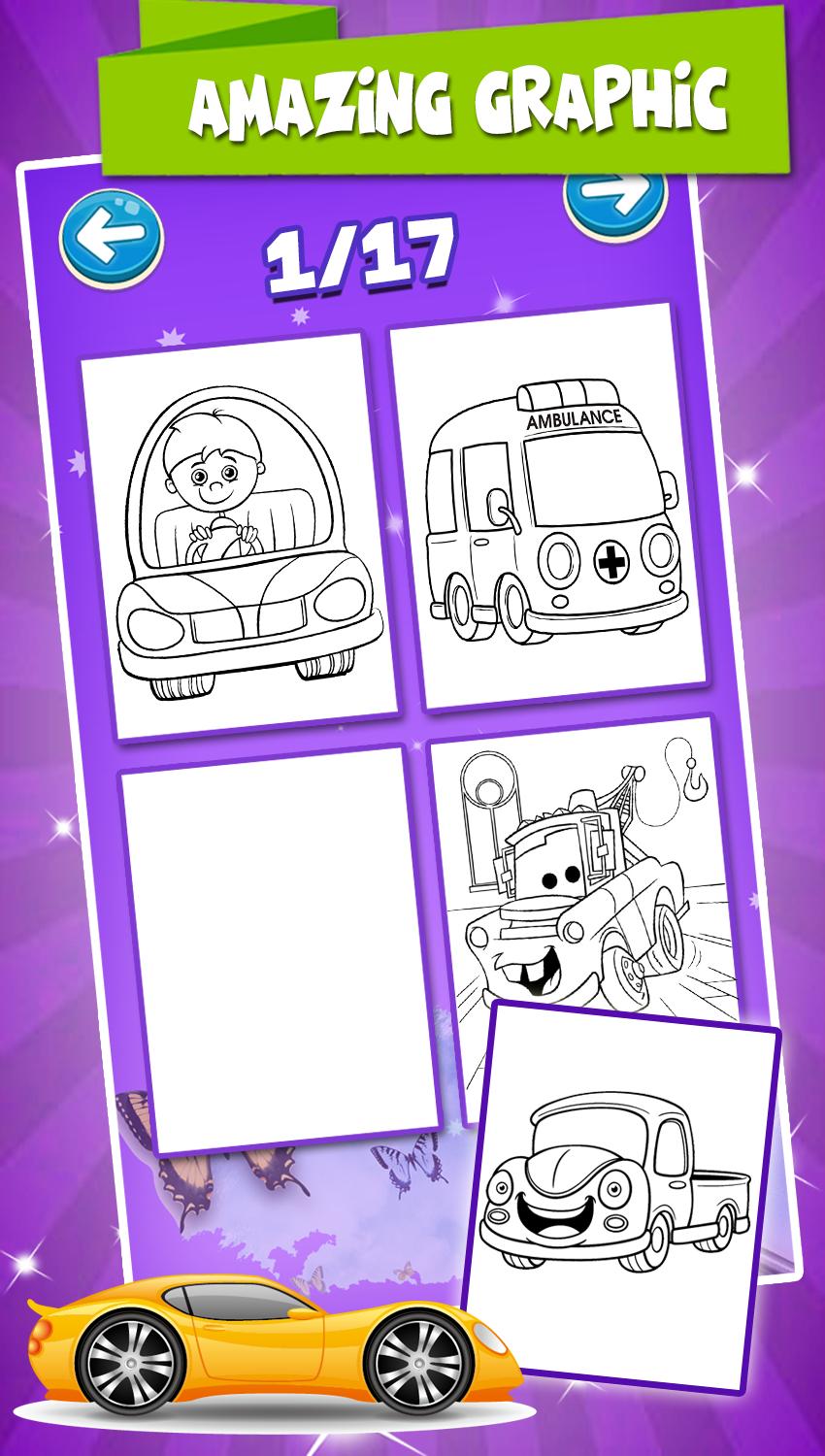 Glitter coloring pages for cars source code