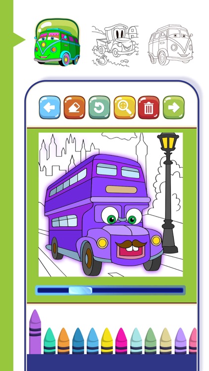 Cars coloring pages game by valenapps