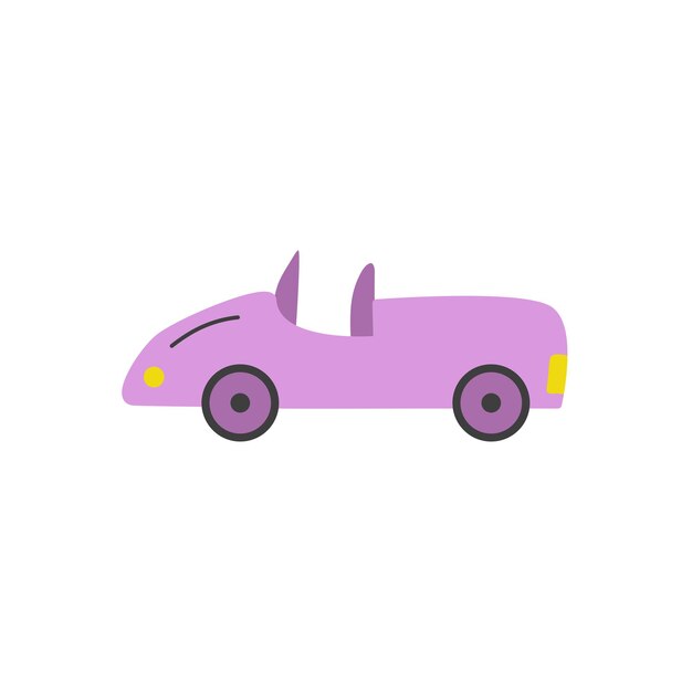 Premium vector hand drawn vehicle kawaii coloring page illustration
