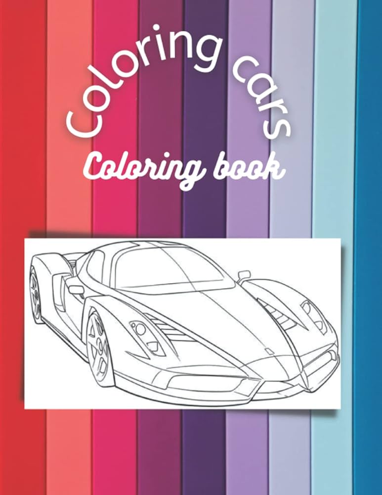 Coloring cars coloring book teodor constantin books