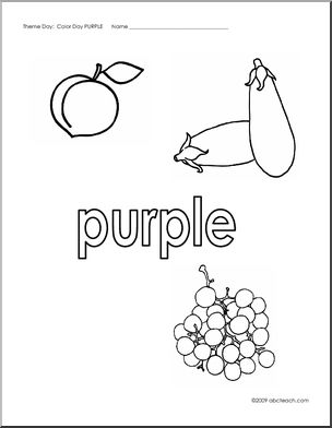 Coloring pages purple