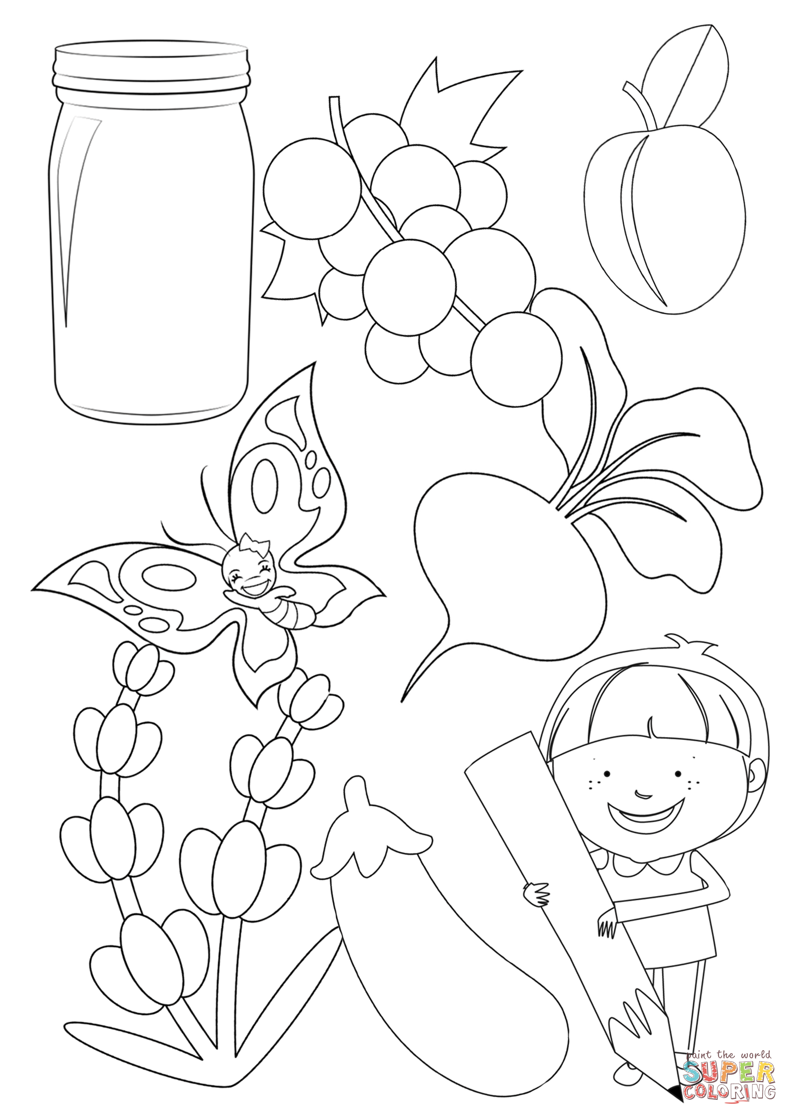 Purple color coloring page free printable coloring pages