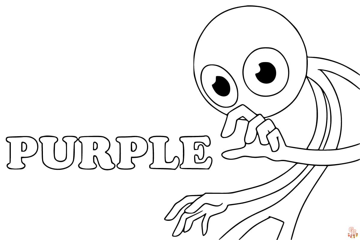 Rainbow friends coloring pages