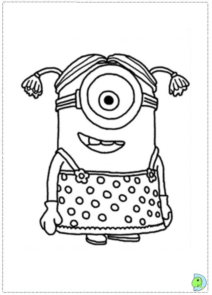 Minions coloring page