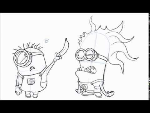 How to draw stuart the minion and evil minion