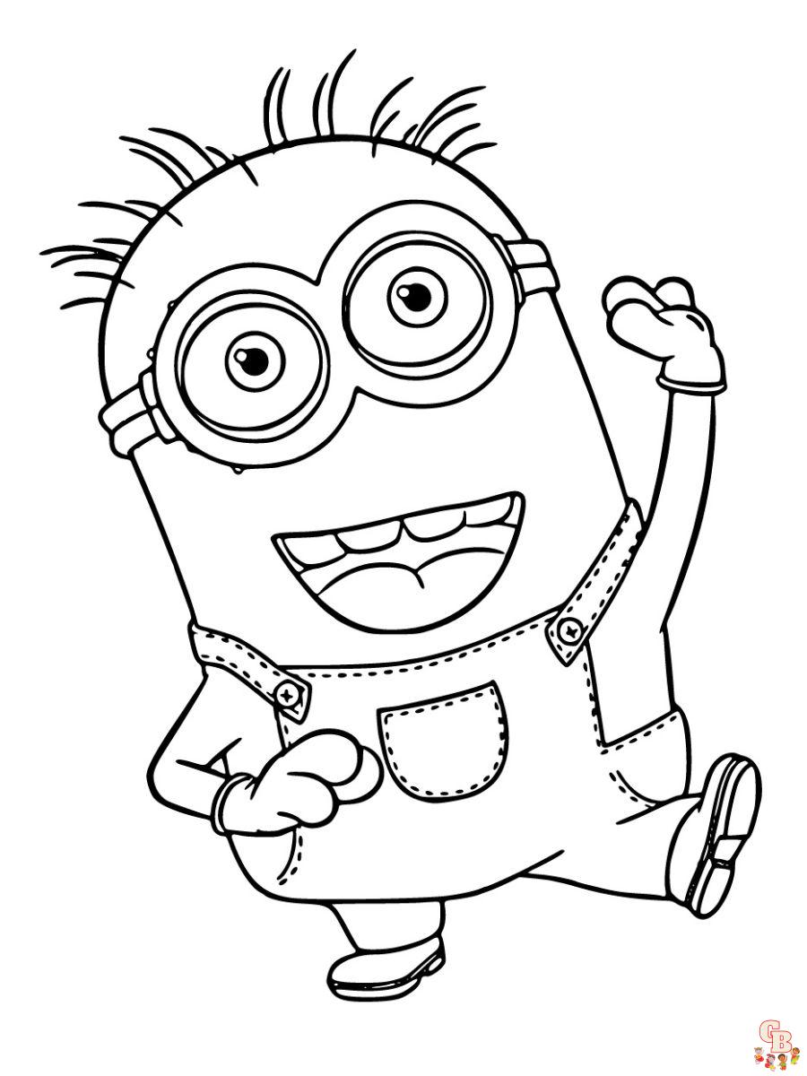 Minions coloring pages free printable sheets for kids