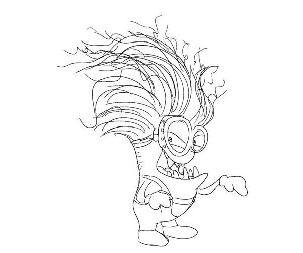 Minion a la fette in despicable me coloring page minion coloring pages minions coloring pages purple minions