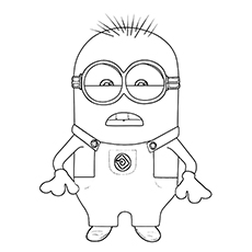 Cute minions coloring pages for your toddler