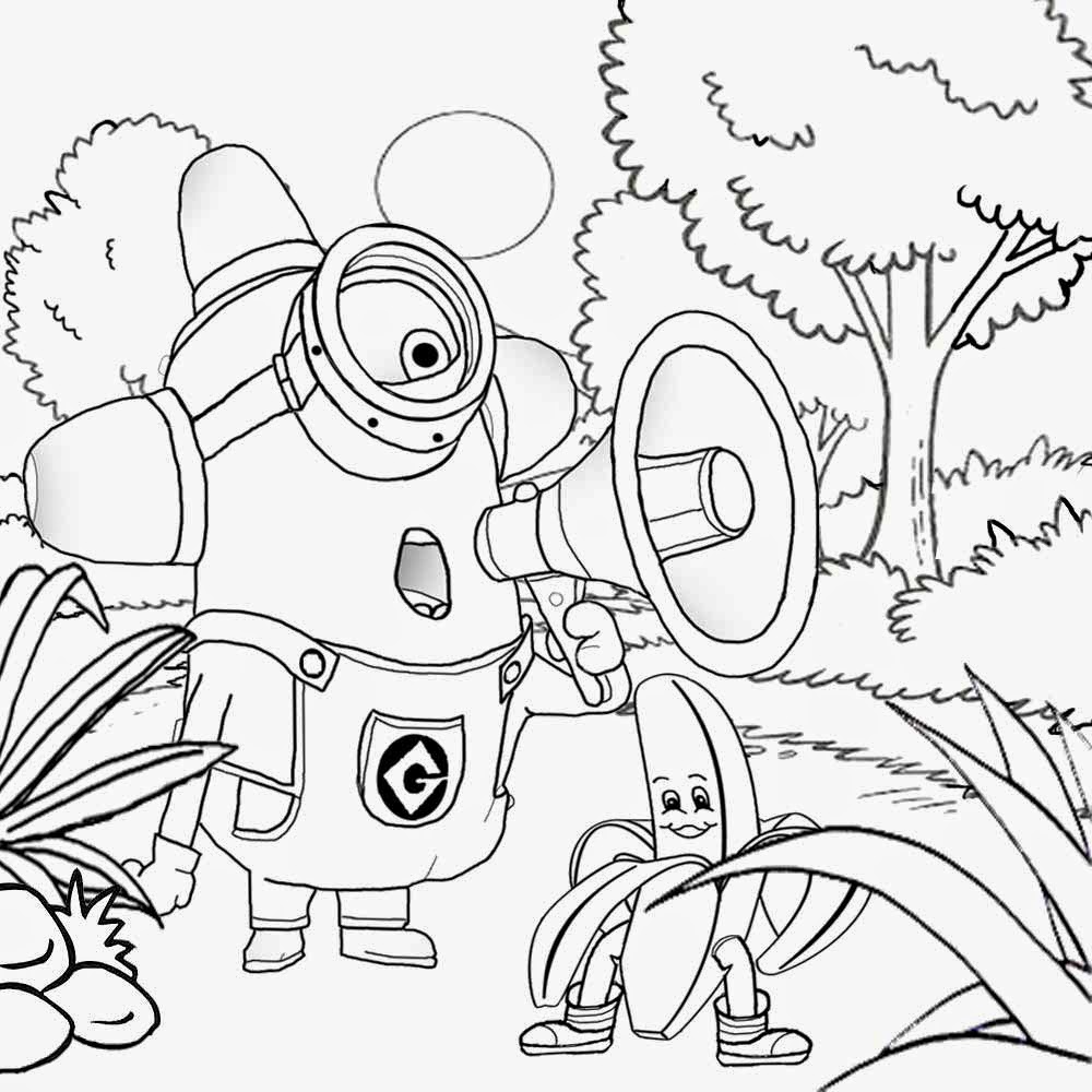 Free coloring pages printable pictures to color kids drawing ideas kids costume minion coloring pages banana drawing free activities