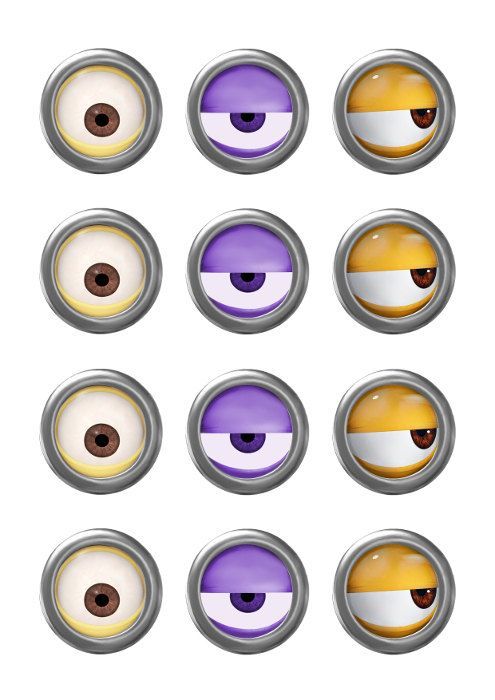 Purple minion ey printable imag pictur olhos dos minions fta minions minions
