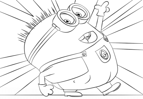 Minion jerry coloring page free printable coloring pages